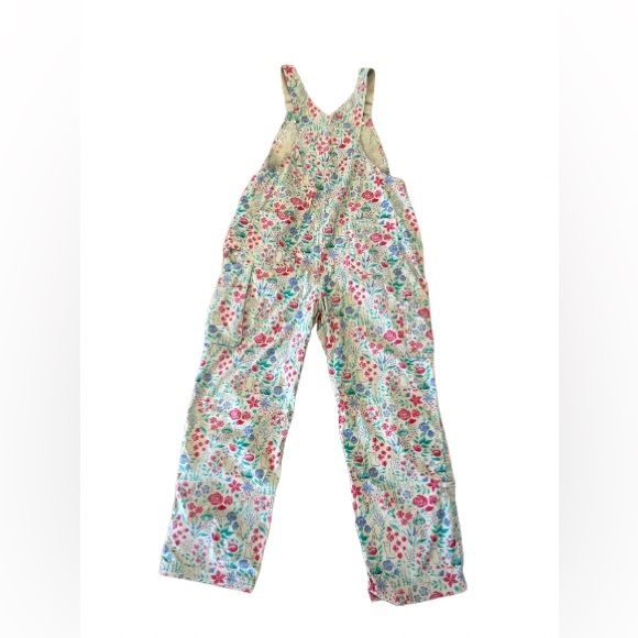 Duluth Trading Co Womens Gray and Pink Floral Patterned Overalls Size Large X 31 - Picture 3 of 16